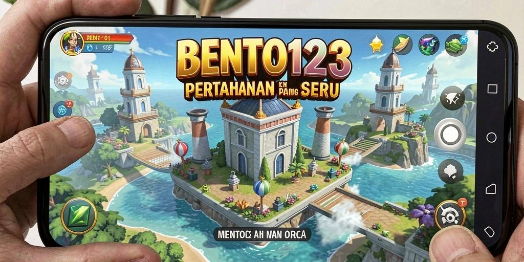 Tangkapan layar gameplay menegangkan dari BENTO123 dalam aksi Tower Defense.