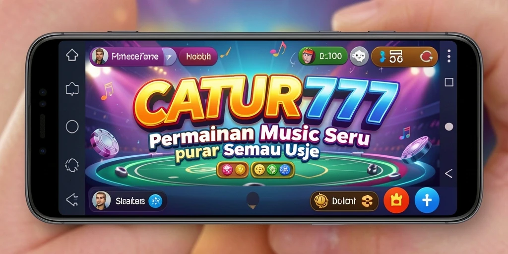 Tampilan gameplay seru dengan berbagai pilihan lagu di CATUR777.