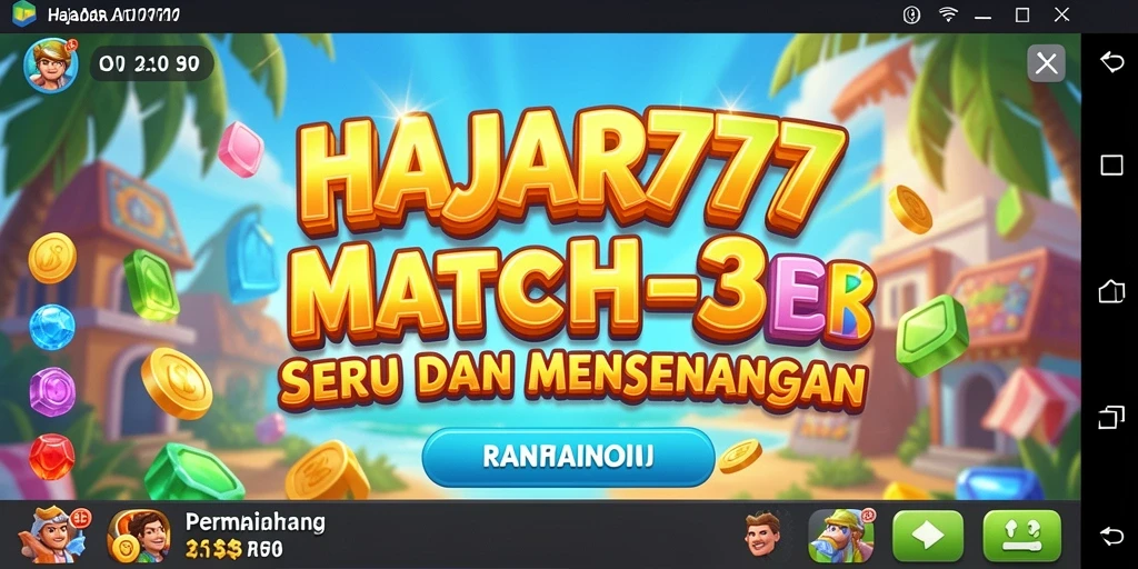 Gameplay seru mencocokkan objek di HAJAR777.