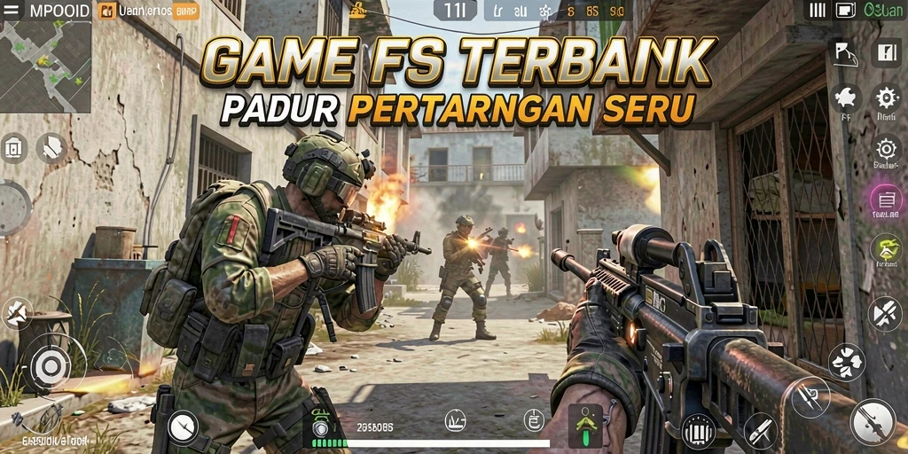 Tampilan seru gameplay MPOID dengan aksi tembak-menembak yang menegangkan.