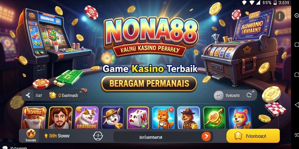 Tampilan permainan kasino yang menarik di NONA88.