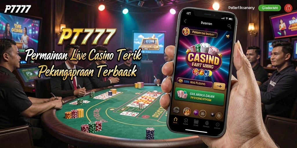 Tampilan gameplay PT777 yang mendebarkan di Live Casino.