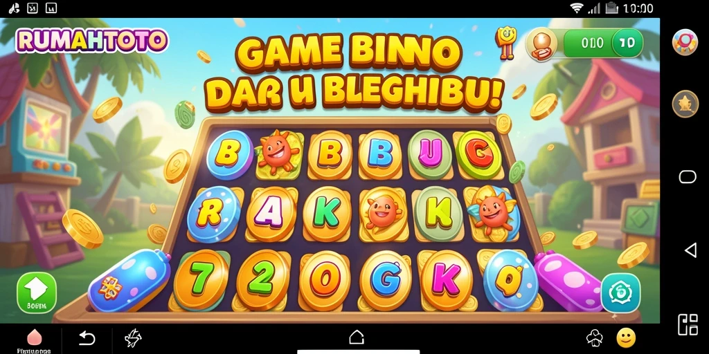 Tampilan seru gameplay Bingo di RUMAHTOTO.