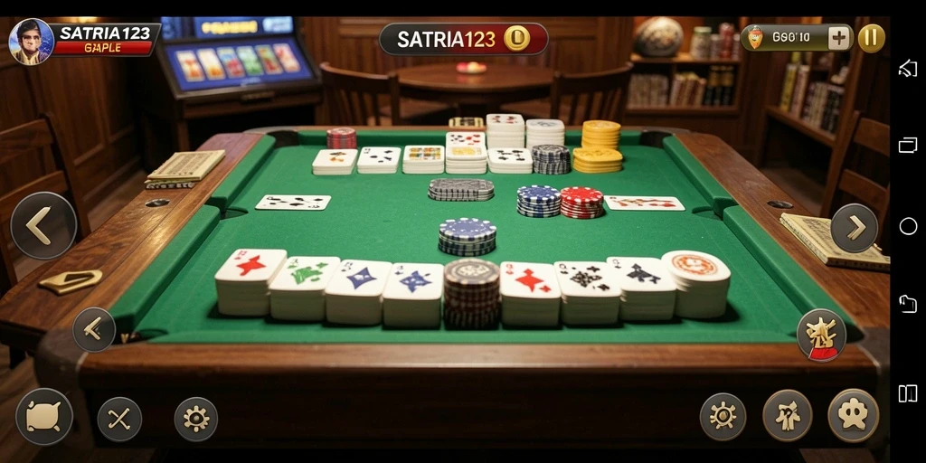 Gameplay seru dan menantang dari SATRIA123 dalam dunia Gaple.