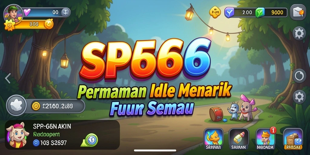 Tampilan gameplay utama SP666 dalam genre Idle yang menarik.