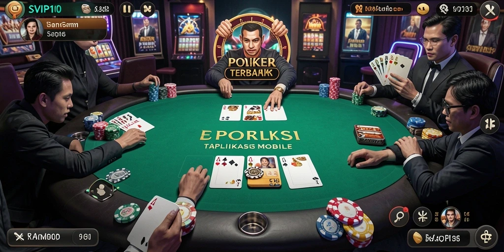 Tampilan gameplay Poker SVIP10 yang menarik dan interaktif.