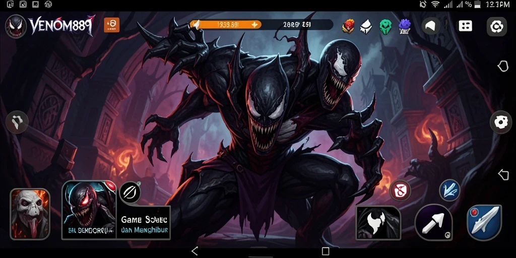 Tampilan gameplay seru dan interaktif dalam VENOM889.